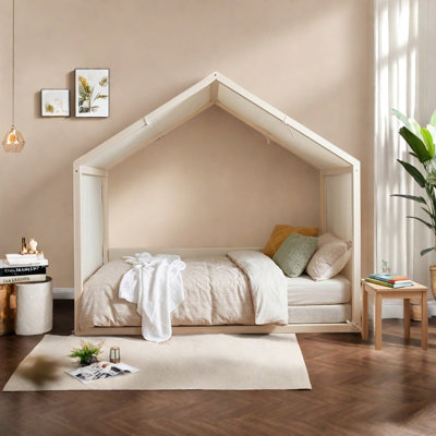 Upholstered Canopy Bed