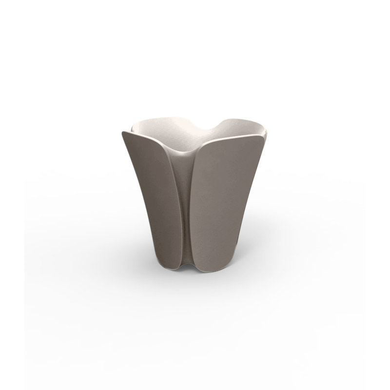 Pezzettina Resin Pot Planter, 25.5" H x 25.5" W x 25.5" D, Taupe