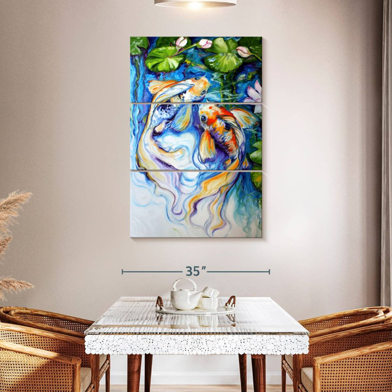 Brampt koi koi et lis, H 50 po x l 32 po