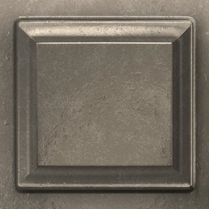 Accent levier levier et serrure de placard, Nickel vieilli