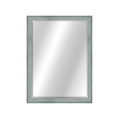 Country Colors II Rectangle Solid Wood Wall Mirror