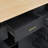 Multi-Functional Storage Sideboard with Trash Can Storage, Sliding Door Cabinet & 3-Tier Spice Rack (Black)-129470365