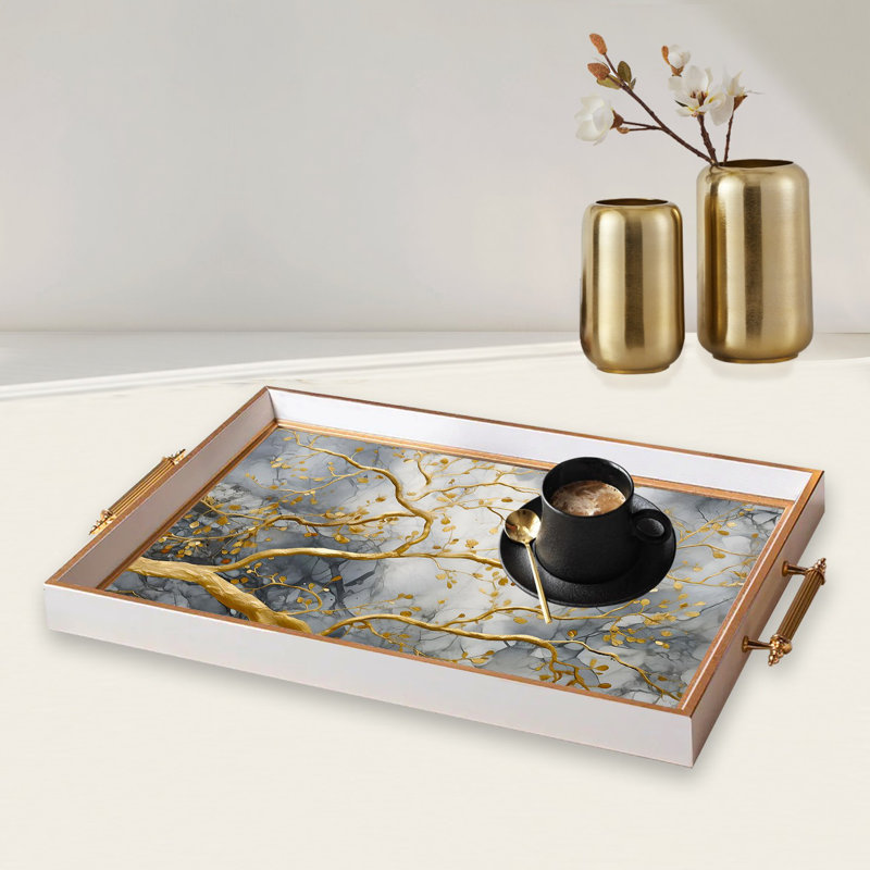 Élégant plateau en verre de 19,7 po x 11,4 po x 1,4 po | Fabrication 100% verre durable | Facile à nettoyer avec un chiffon humide | Idéal pour le service, la présentation décorative et l'organisation | Ajout élégant à la décoration intérieure