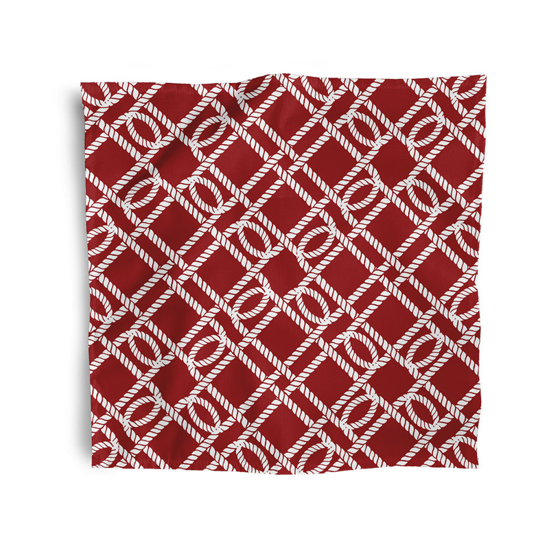 Ensemble de serviettes 4 pièces Ludwig, L 18 po x L 18 po, Rouge