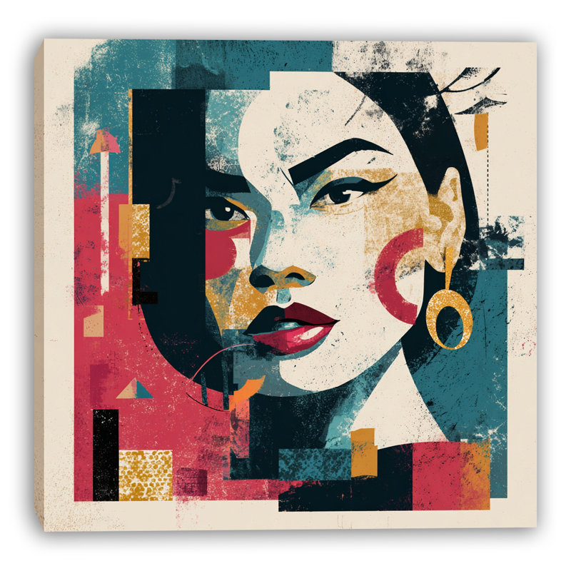 Art mural urbain sur toile abstraite Urban Elegance, H 20 po x l 20 po x P 1,5 po