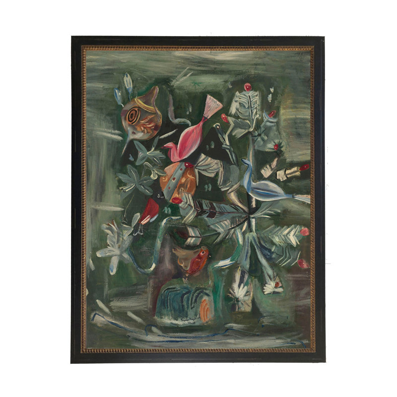 Peinture rétro d'ornements de Noël rétro
