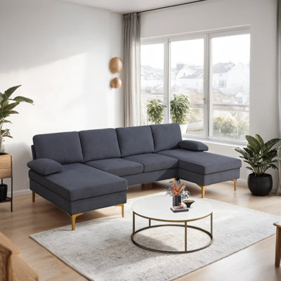 Seare Velvet U-Shaped Sectional Symmetrical