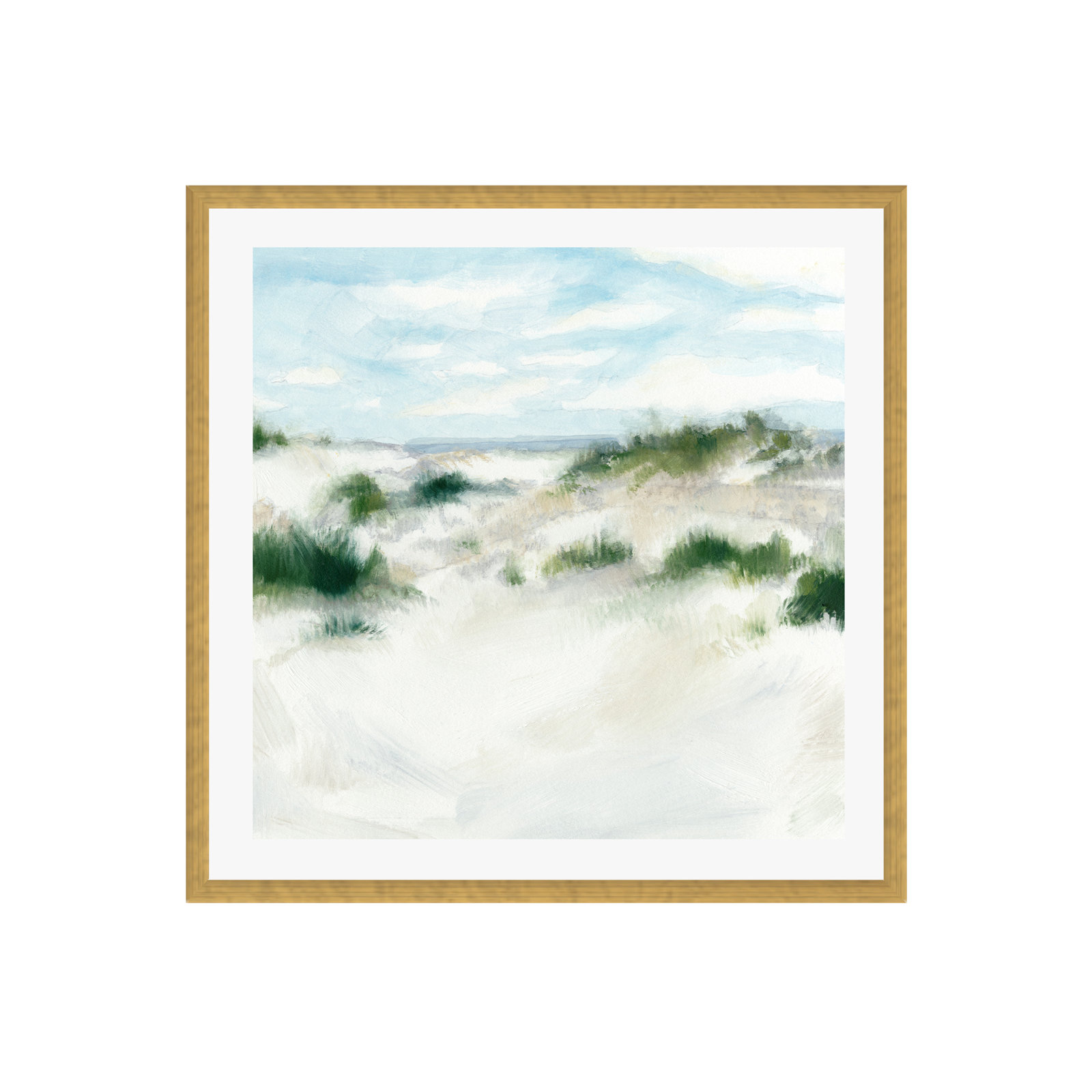 White Sands I by Megan Meagher, 20"H x 20"W, Natural