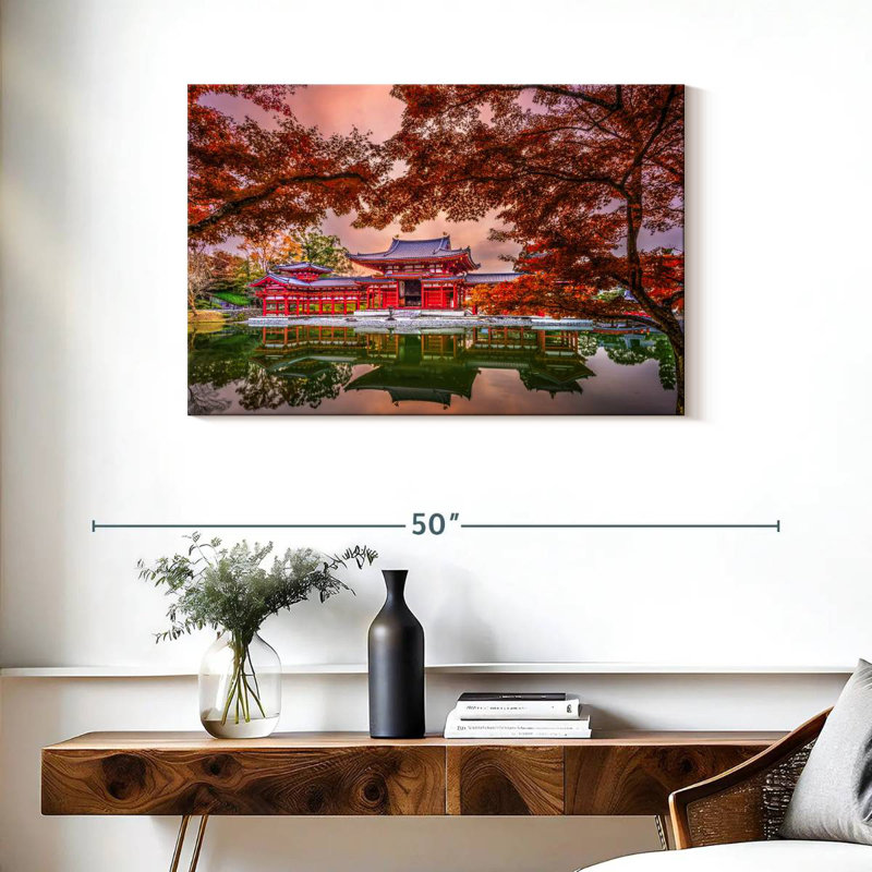 Adella Byodoin Temple, 24" H x 36" W