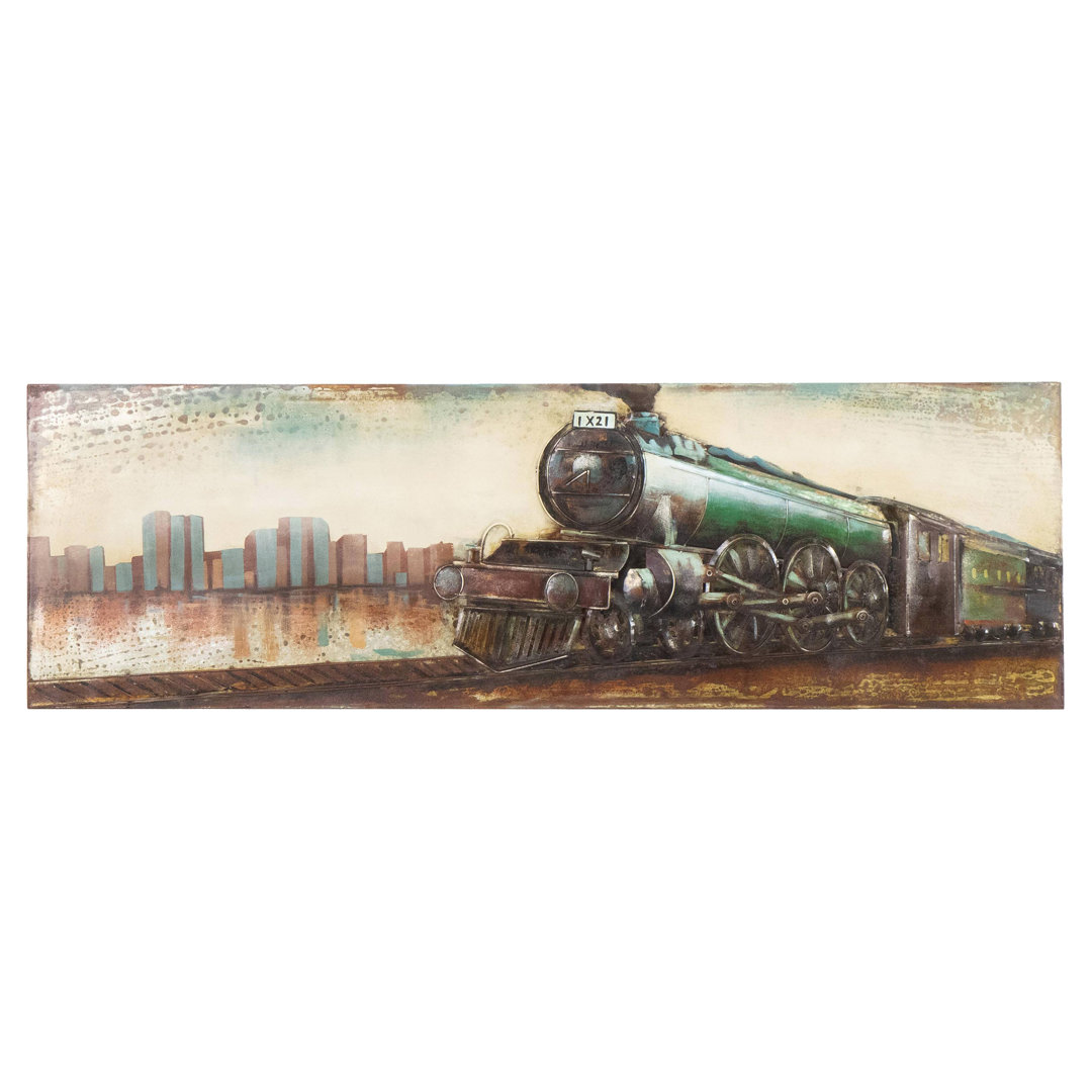 Industrial Transportation Wall Decor on Metal