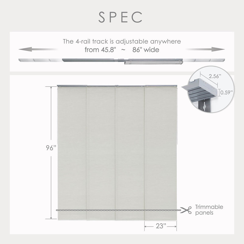 Store vertical filtrant la lumière Sharmaine