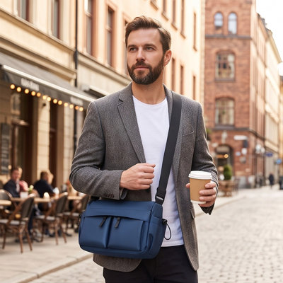 Storage unit Multi Pocket Sling Crossbody Bag Casual Chest Shoulder Bag For Daily Commute Outdoor Travel Hiking Shopping