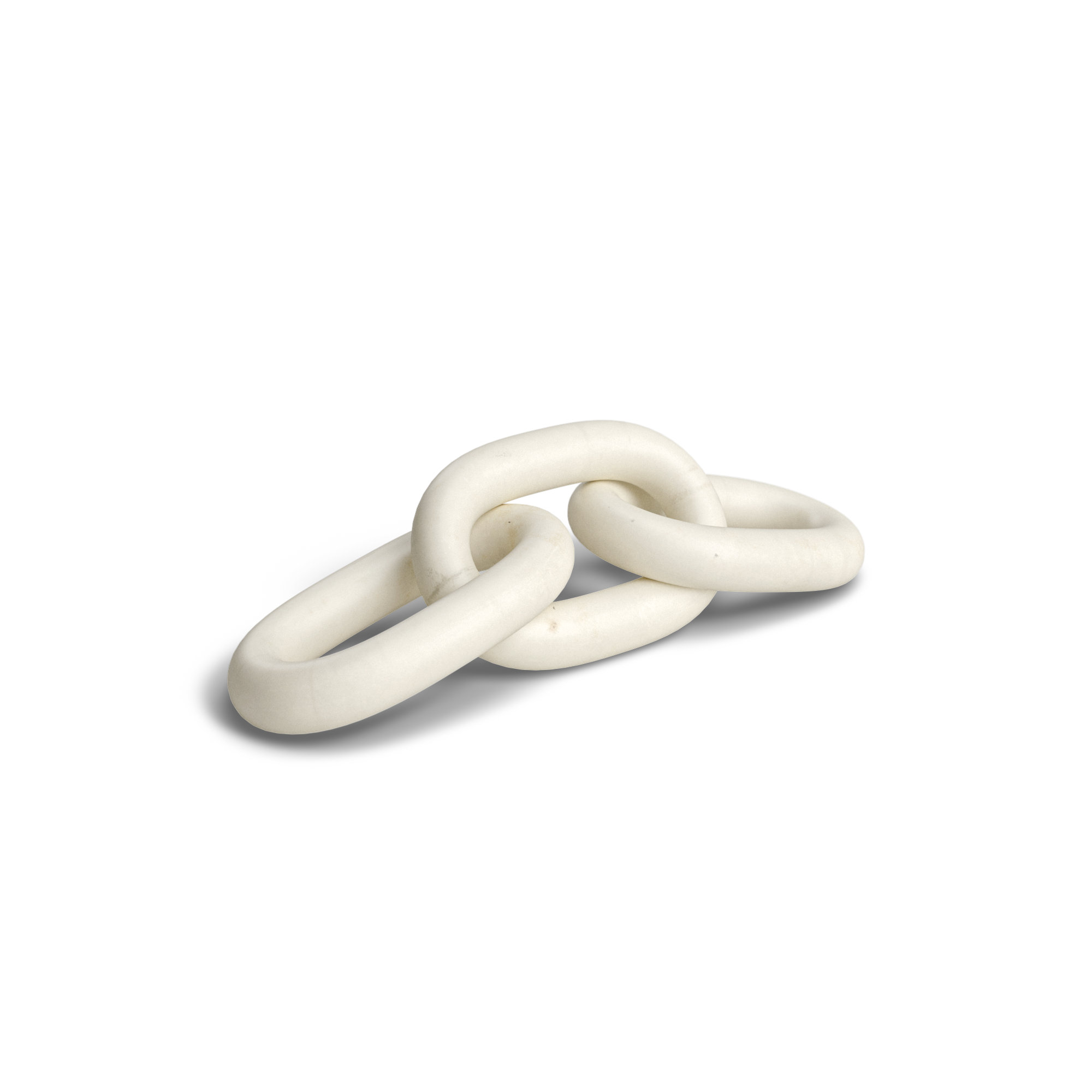 Ocarina Marble Chain Link, White