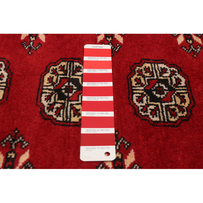 Tapis rouge Finest Peshawar Bokhara 10 pi 10 po x 14 pi 7 po