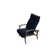 Chaise de patio inclinable avec coussins Askar