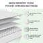 Novilla 25cm Cooling Memory Foam Pocket Sprung Mattress-94341985