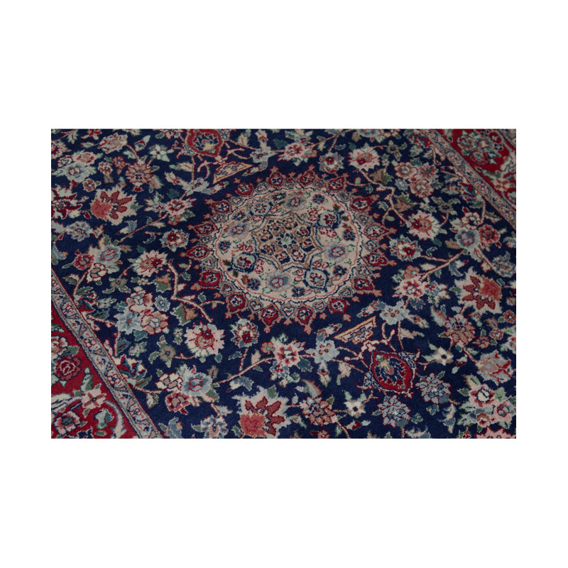 Hand-Knotted High-Quality Navy Area Rug