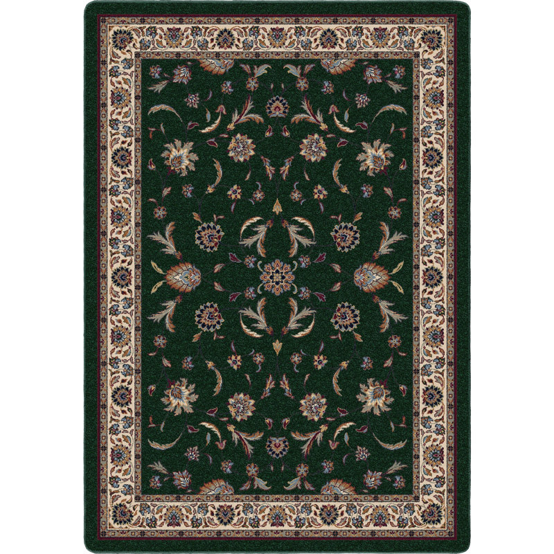 Tapis oriental Alminus Isfahan Emerald, Rectangle 3 pi 10 po x 5 pi 4 po