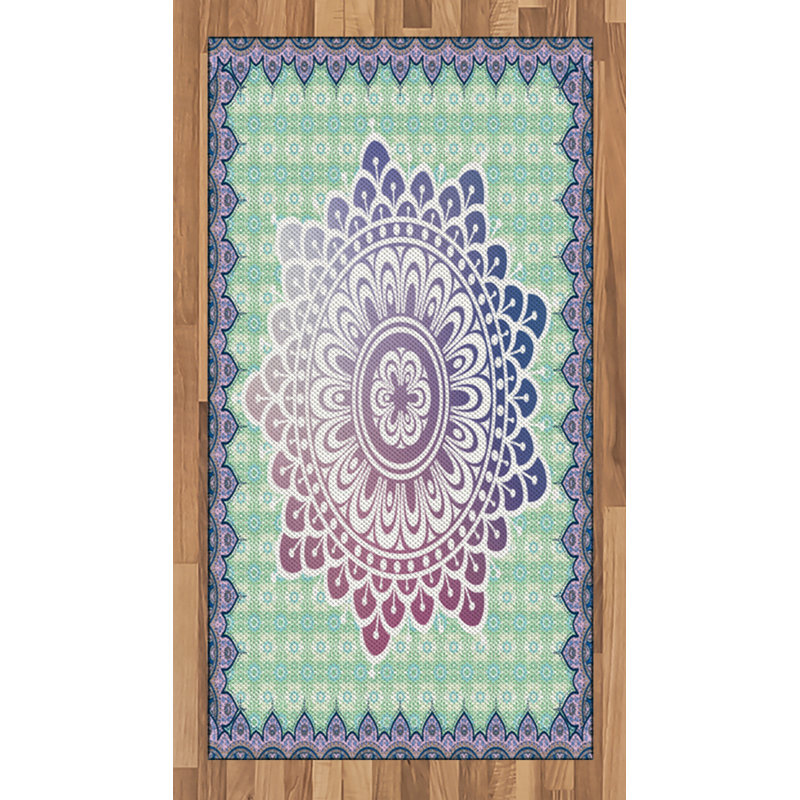 Tapis décoratif à haute densité en fibre de coton à haute densité, Rectangle 2 pi 7 po x 5 pi