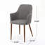 Chaise rembourrée avec pieds en bois-116119448-116119447