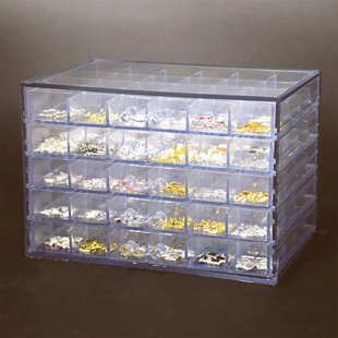 Plastic Transparent Small Box with Lid Square Jewelry Accessories Earring  Storage Packaging for Earrings Rings Parts Container