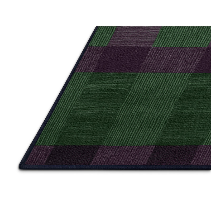 Tapis mauve lavable à la machine, Rectangulaire 8 pi x 10 pi