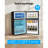 Mini Fridge with Freezer 3.2 Cu.Ft Two Door Compact Refrigerator Stainless