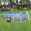 Ensemble de piscine murale ronde en métal de 7 po de profondeur circulaire 52 po-6999817