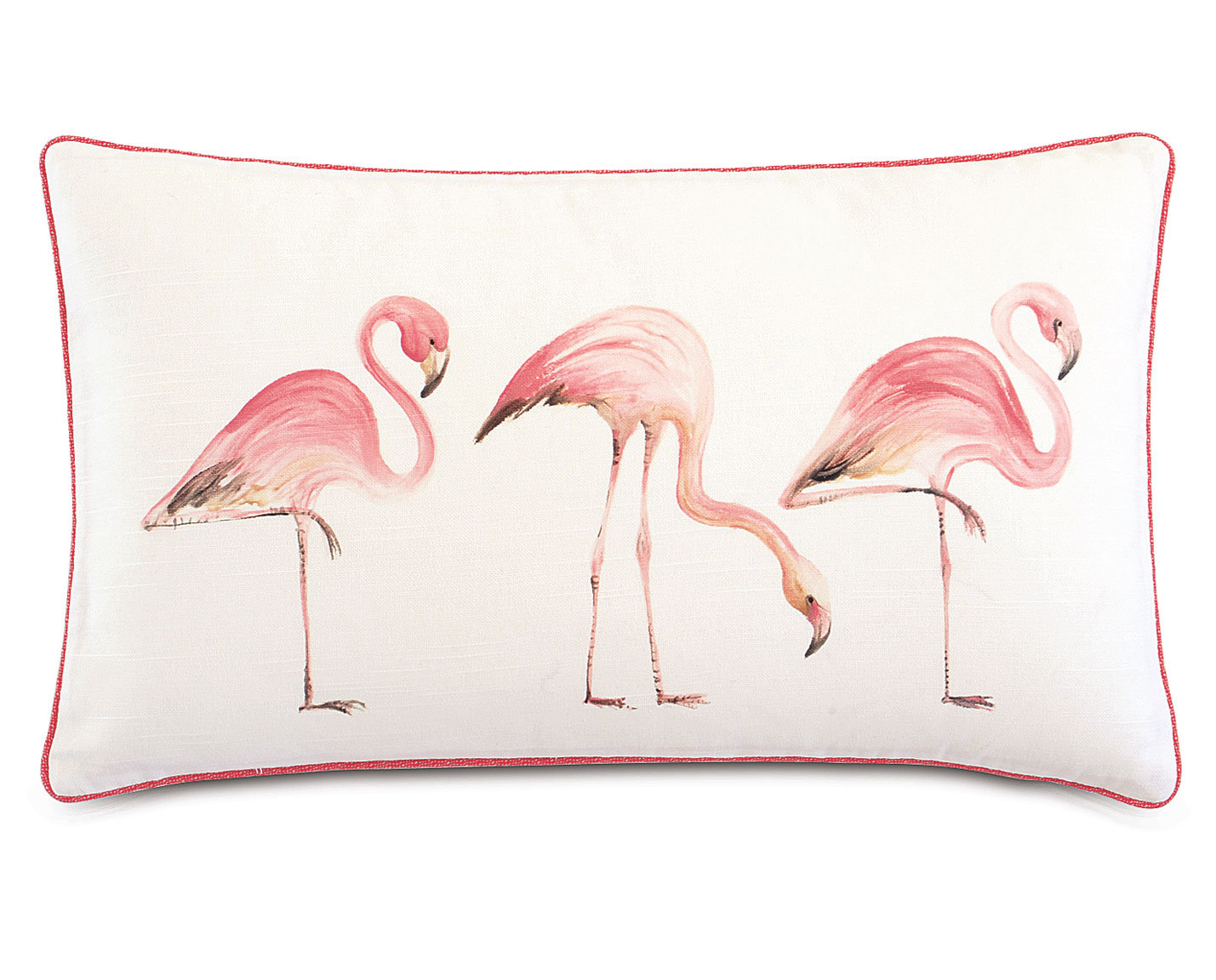 Eastern Accents Sumba Hand Painted Flamingos Lumbar Pillow Cover Insert Reviews Perigold