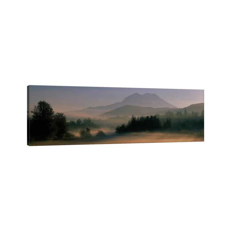 Sunrise, Mount Rainier Mount Rainier National Park, Washington State, USA - No Frame Panoramic Print on Canvas