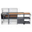 Îlot de cuisine d'extérieur modulaire en aluminium 5 pièces avec évier, ensemble d'armoires antirouille et résistantes aux intempéries pour patio et jardin-132441994