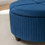 Repose-pieds rond avec rangement en velours Bula-943753750