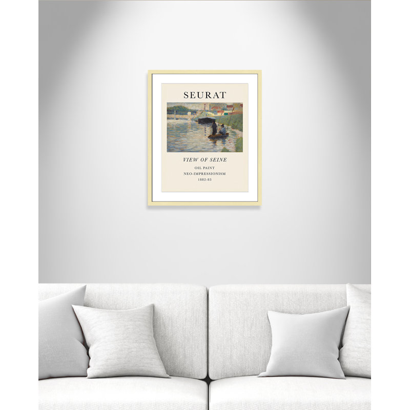 Collection «Old View» par Georges Seurat, Cadre photo doré simple, Oui, H 25,5 po x l 21,5 po x P 1,25 po