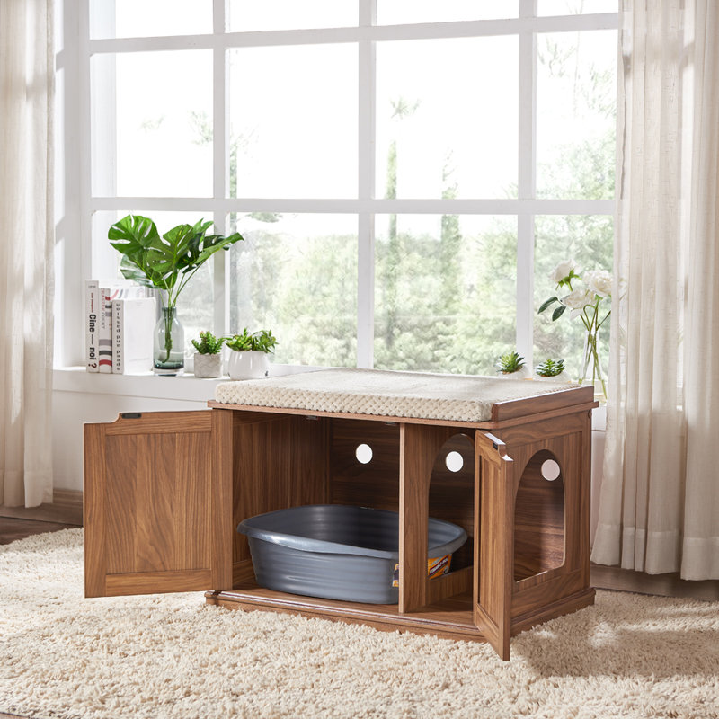 Litter Box Enclosure, Walnut