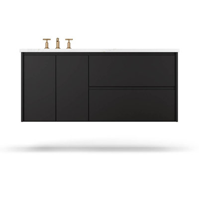Gilded Single Left Bath Floating Vanity