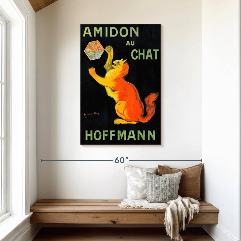Brampt Amidon Au Chat, H 45 po x l 30 po
