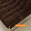33.86"Brown Corduroy Vintage Single Seater Sofa Chair