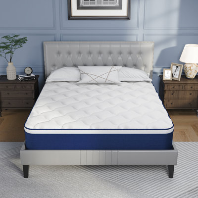 Medium-Firm Hybrid Mattress in a Box - CertiPUR-US Certified & Fiberglass-Free by Alwyn Home