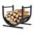 Red Barrel Studio® 17'' U-shaped Firewood Rack Steel Fireplace Wood Storage Log Rack Holder