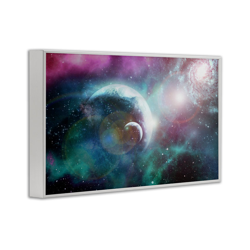 Eclipsing Cosmos Planets, estampe numérique, conception par Ali Chris, H 12 po x l 18 po