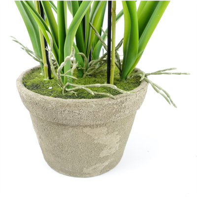 Plastic, Silk Artificial Arrangement in Planter