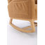 Chaise berçante avec pieds en bois paquet