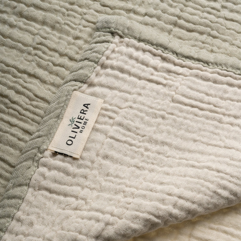 Ensemble de serviettes essuie-mains en coton 4 couches Soho Supersoft, Vert sauge
