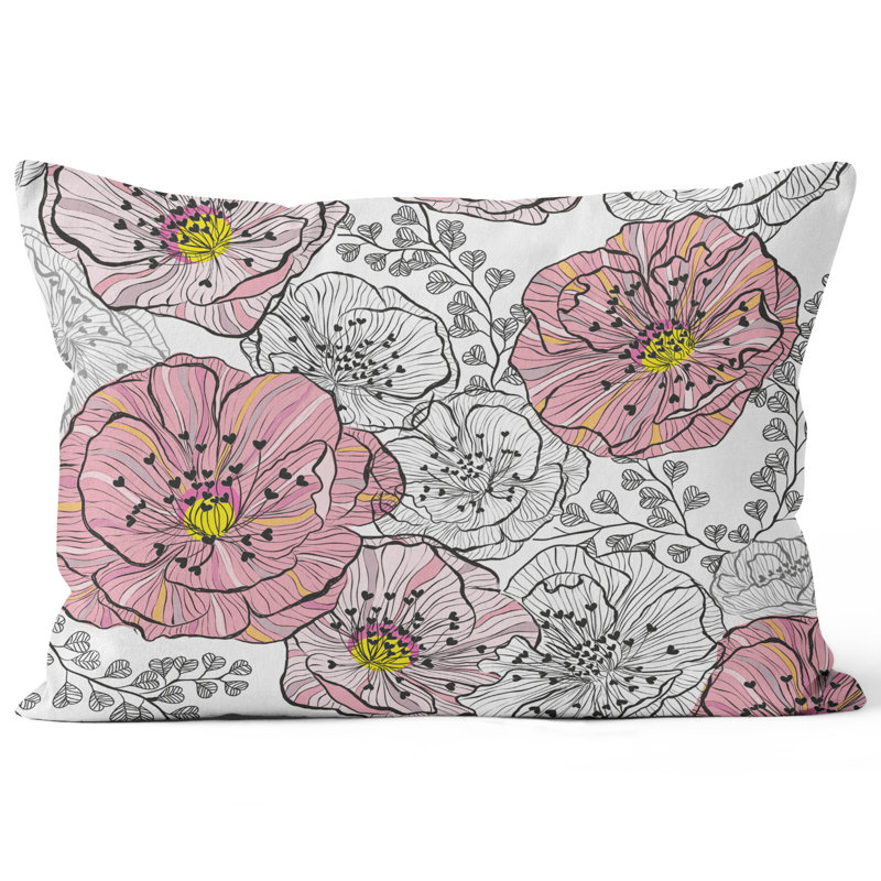 Sketch Roses - Funky Art Cushion - Paradise Garden - House of Turnowsky Cushion