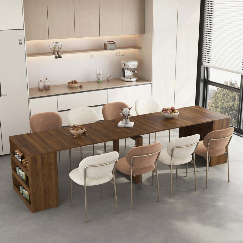 Table de salle à manger extensible pliable pour 1 à 10 personnes