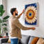 Mandala Bloom Geometric - Wrapped Canvas-497628586-497628599