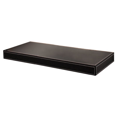 Azure Leather Floating Shelf
