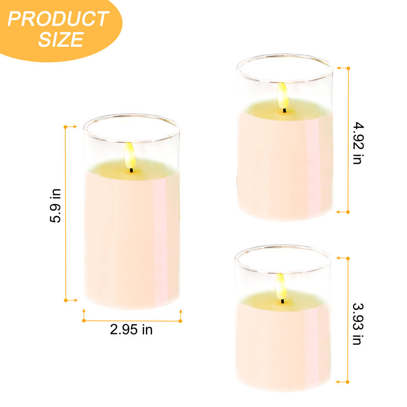 Ensemble de bougies 3 pièces