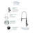 Transolid Bell'arte Pull Down Kitchen Faucet-48275743