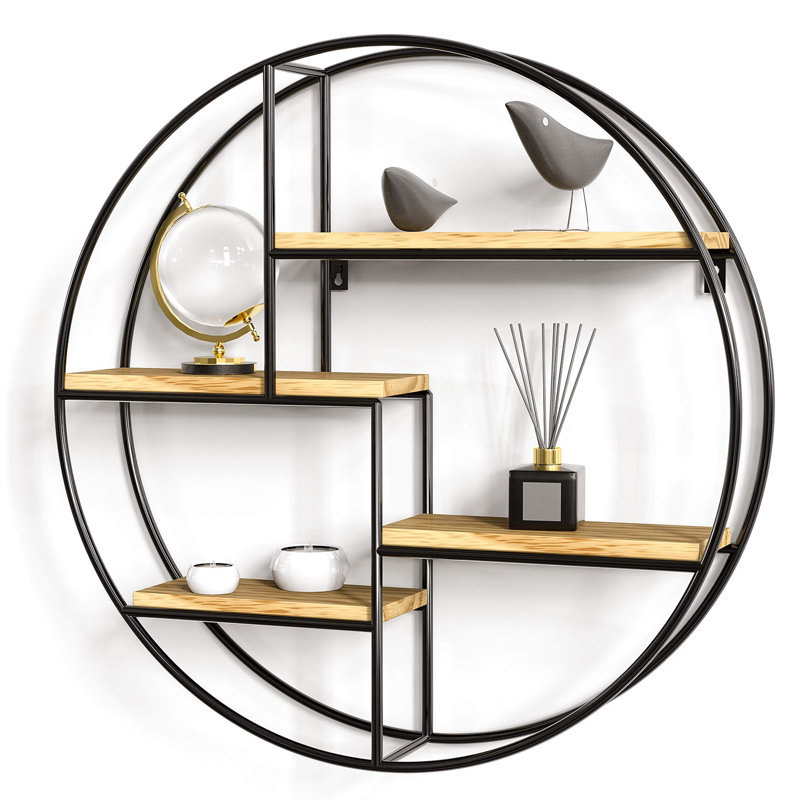 Chacra 4 Piece Circle Floating Shelf